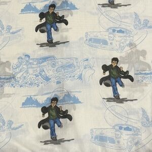 Harry Potter Twin Flat Sheet Hogwarts Wizard Print